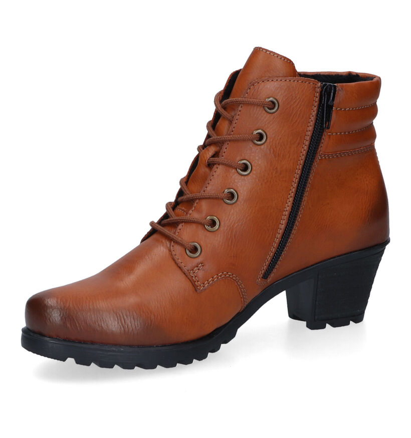 Rieker Bottines avec lacets en Noir pour femmes (328460)