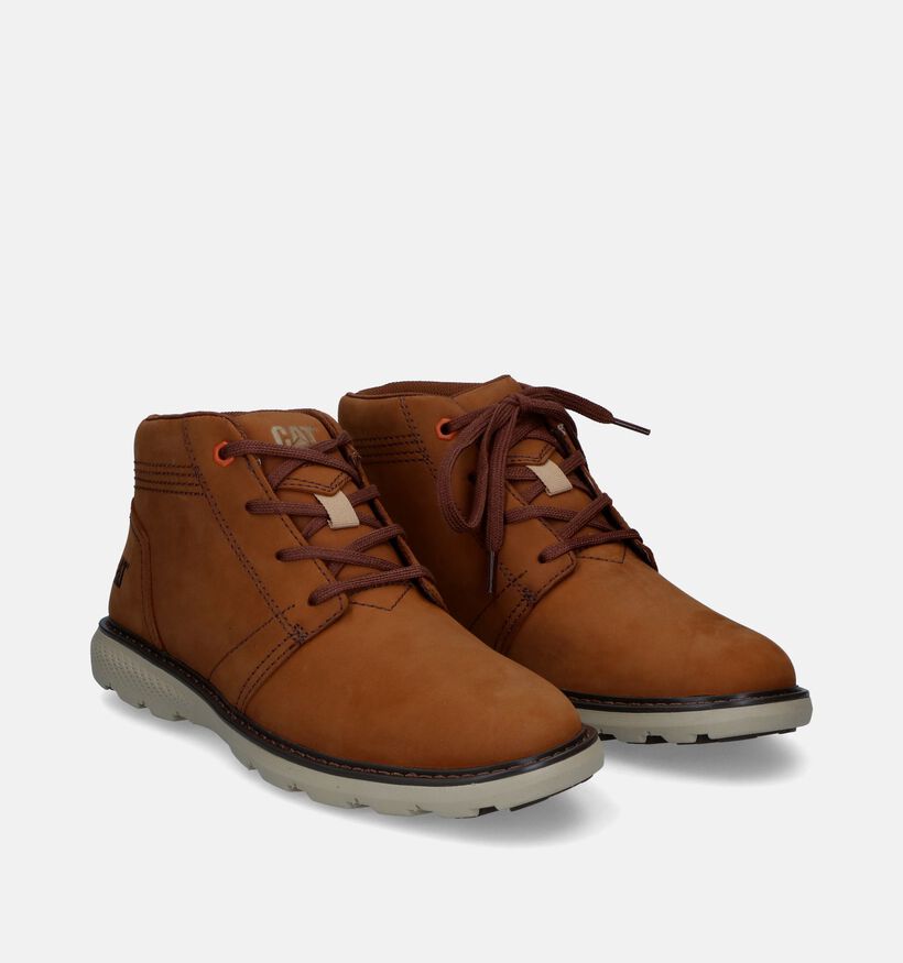 Caterpillar Trey Chaussures hautes en Cognac pour hommes (312662) - pour semelles orthopédiques