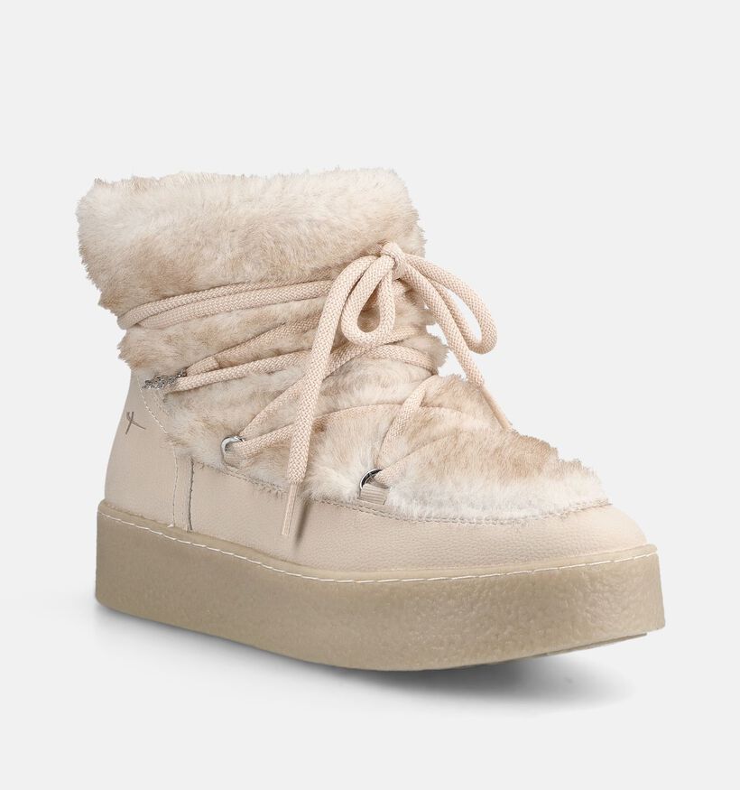 Tamaris Boots en Ecru pour femmes (378983) - pour semelles orthop&eacute;diques