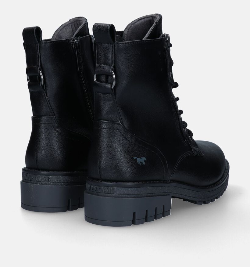 Mustang Boots à lacets en Noir pour femmes (345421)