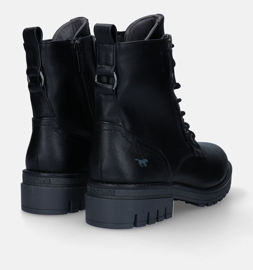 Mustang Boots à lacets en Noir pour femmes (329644)