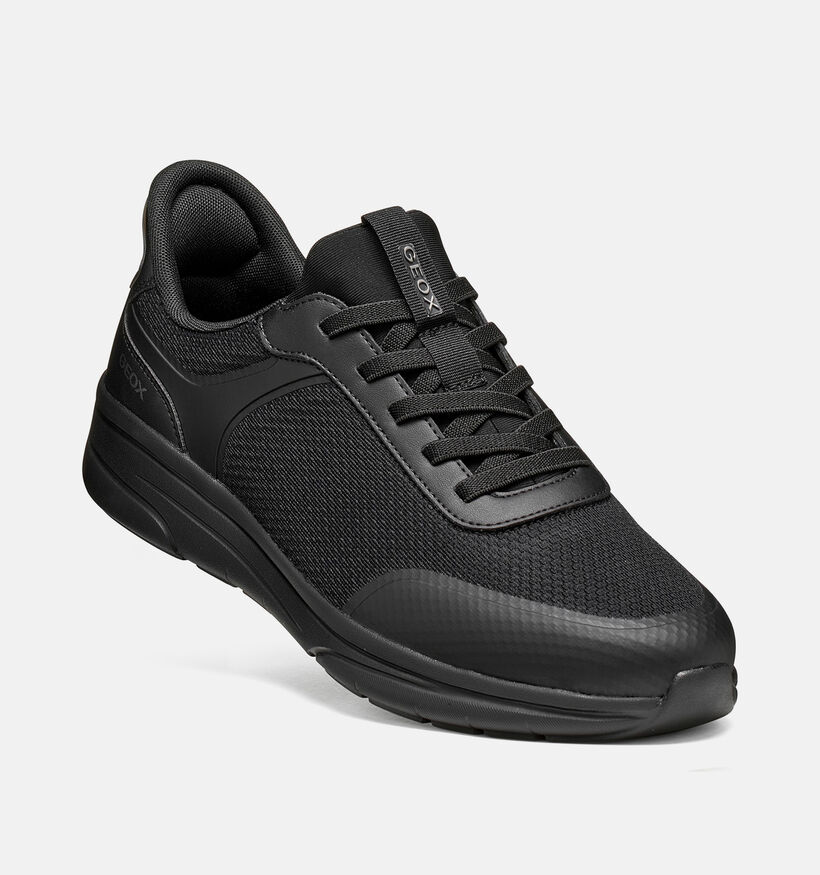 Geox Klaiver Plus Zwarte Sneakers voor heren (377704) - geschikt voor steunzolen