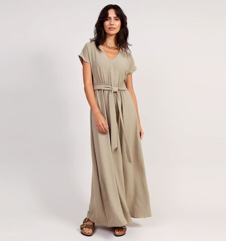 Robe longue vert