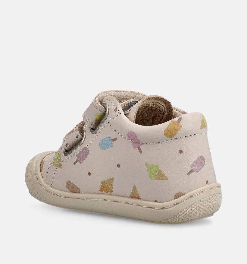 Naturino Cocoon Beige Babysneakers voor meisjes (371576) - geschikt voor steunzolen