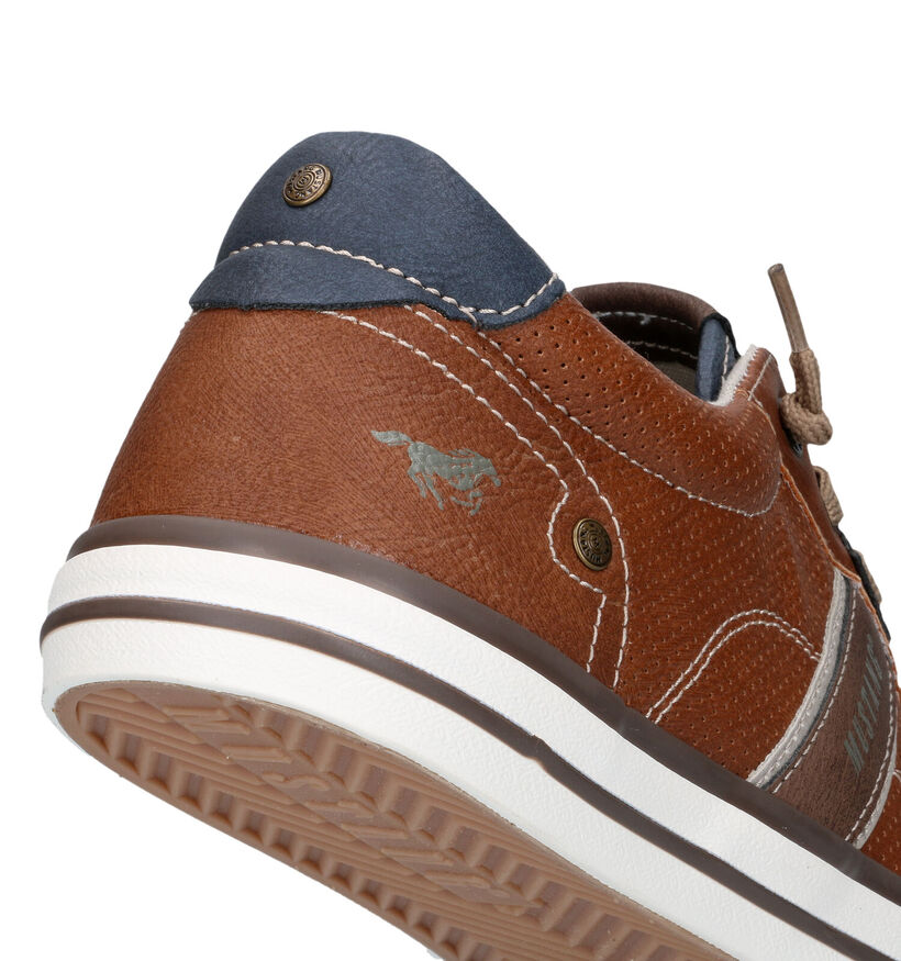 Mustang Chaussures à lacets en Cognac pour hommes (320139)