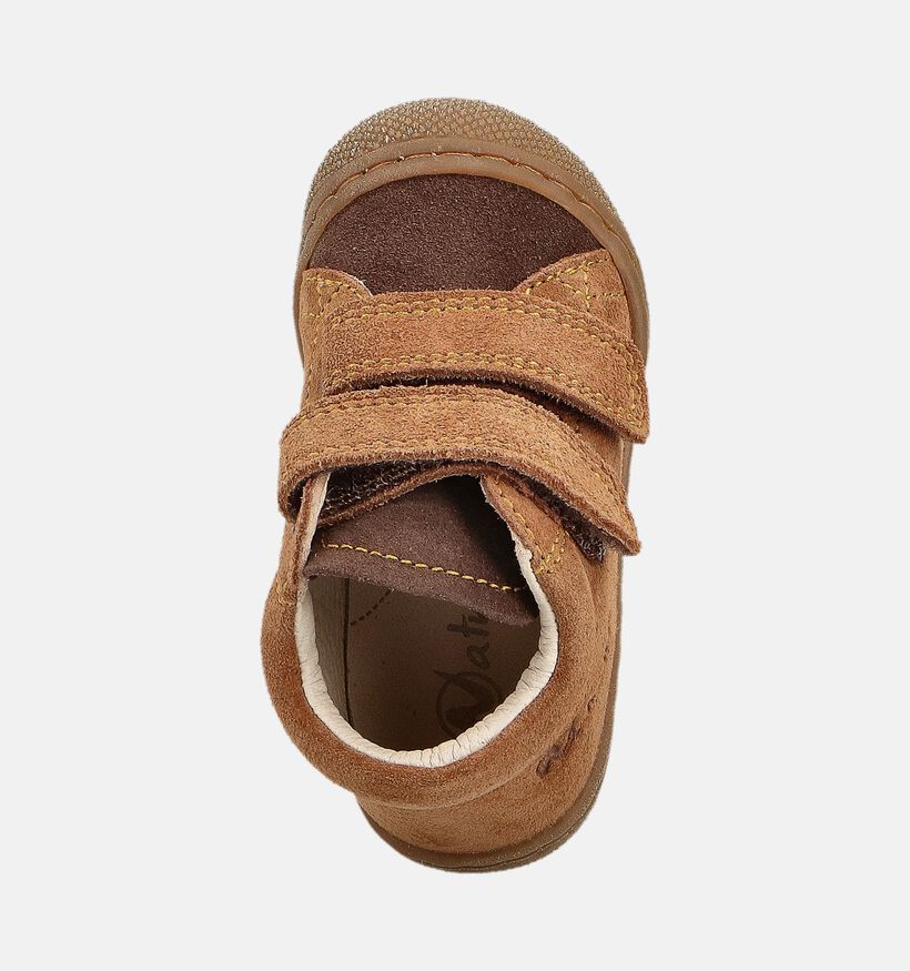 Naturino Cocoon Suede Cognac Hoge Schoenen voor jongens, meisjes (364499) - geschikt voor steunzolen