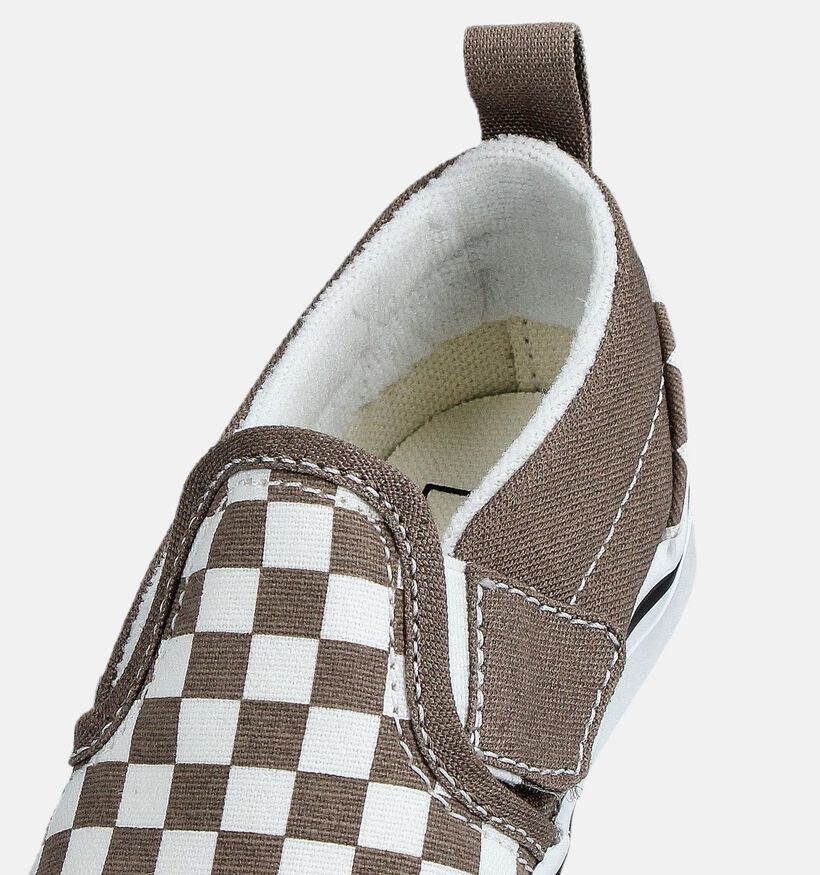 Vans Slip-on Baskets basses en Marron pour filles, garçons (361023)