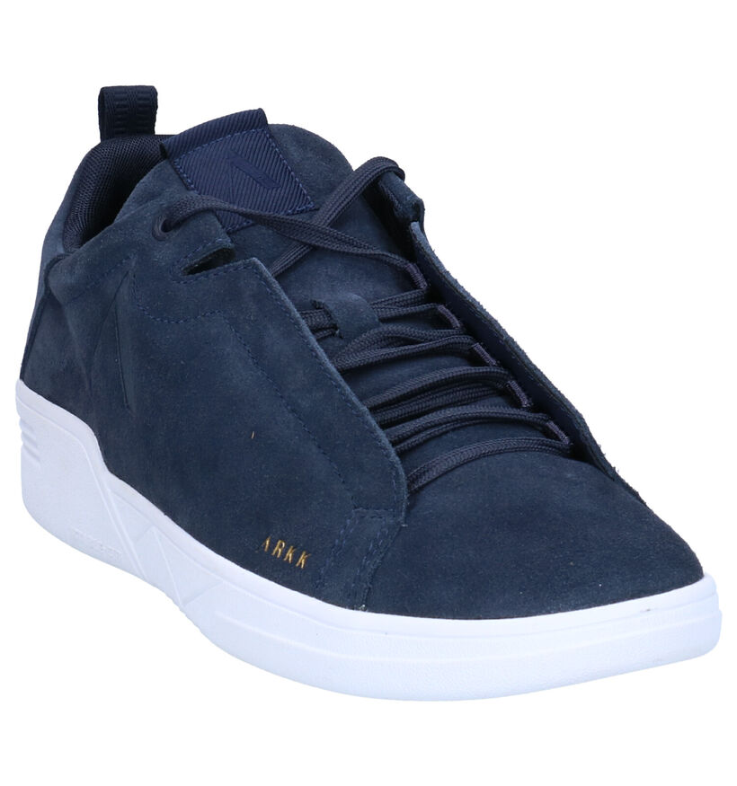 ARKK Uniklass Chaussures à lacets en Bleu en daim (271000)