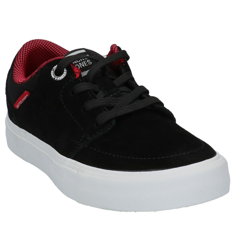 Jack & Jones Barton Zwarte Skateschoenen in daim (255232)