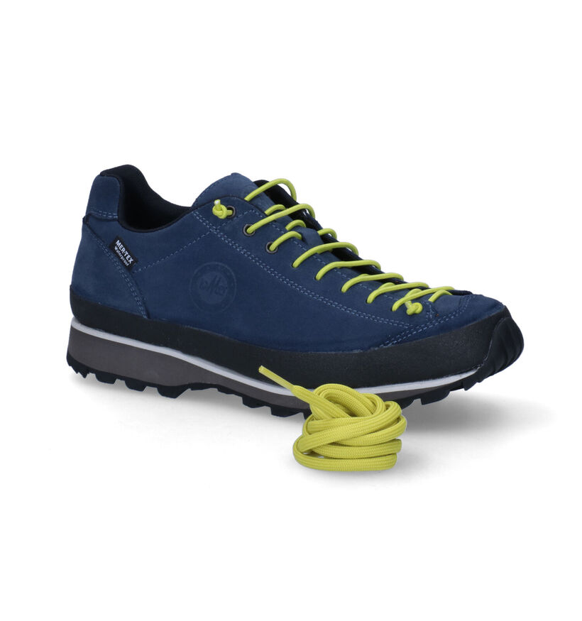 Lomer Bio Naturale Blauwe Wandelschoenen in daim (300068)