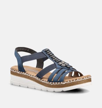 Rieker Sandalen Blauw
