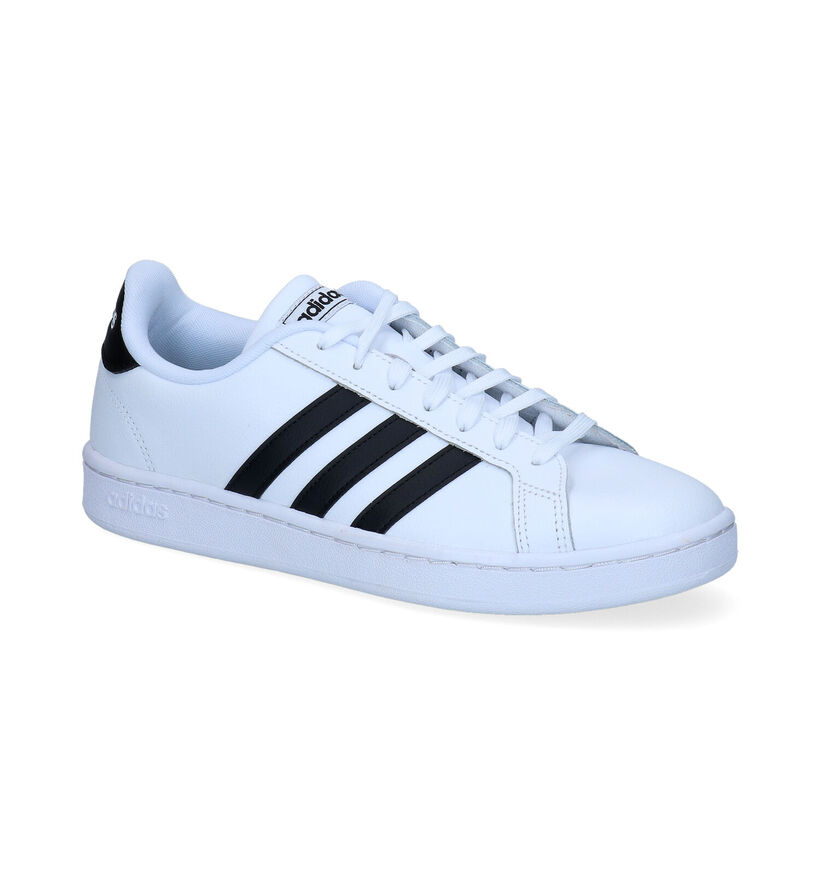 adidas Grand Court Witte Sneakers in kunstleer (308496)