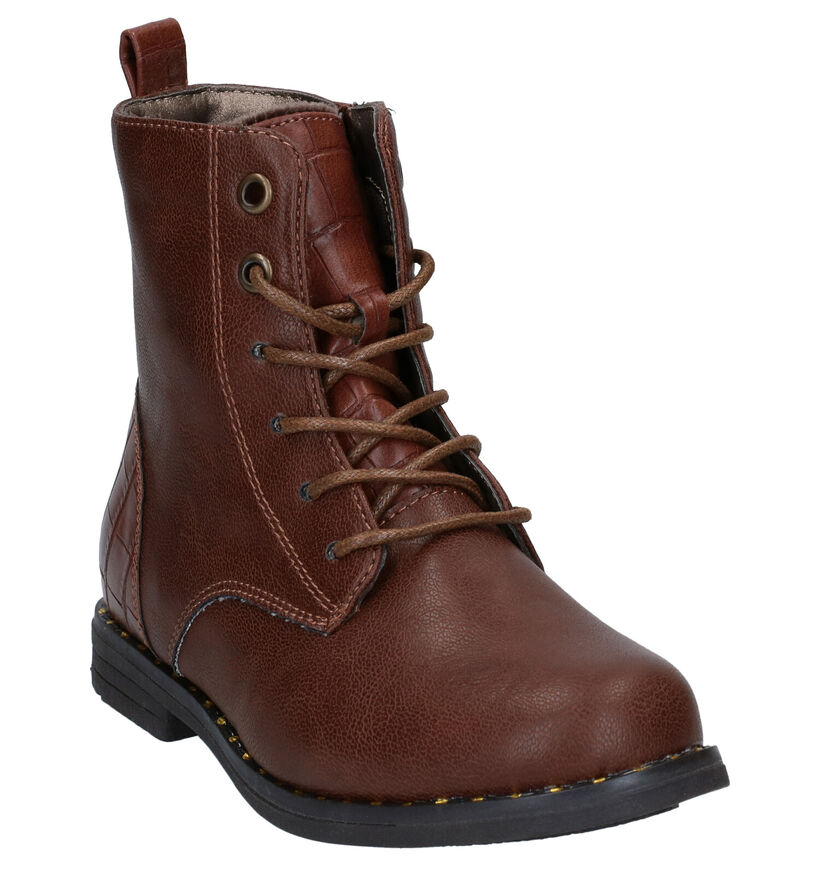 Sprox Bottines robustes en Cognac pour filles (288456)