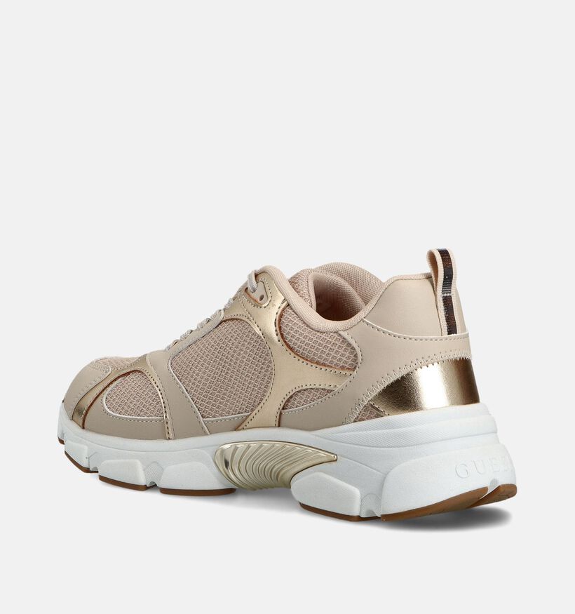 Guess Ibitha Beige/Gouden Sneakers voor dames (359556) - geschikt voor steunzolen