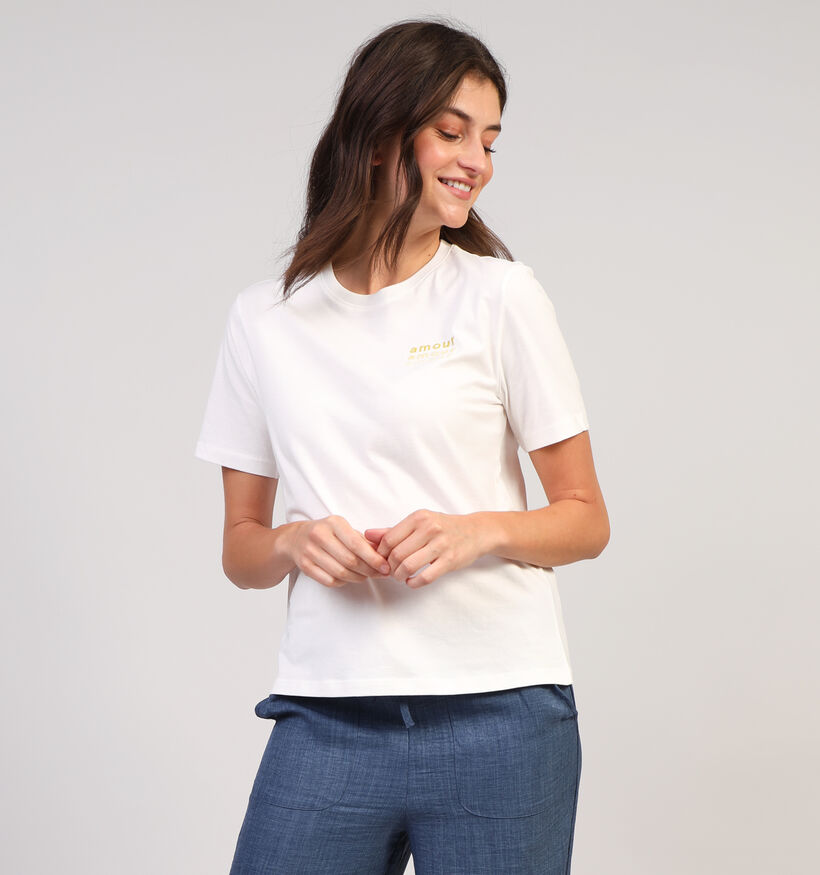 Vila Sybil Witte T-shirt voor dames (353043)