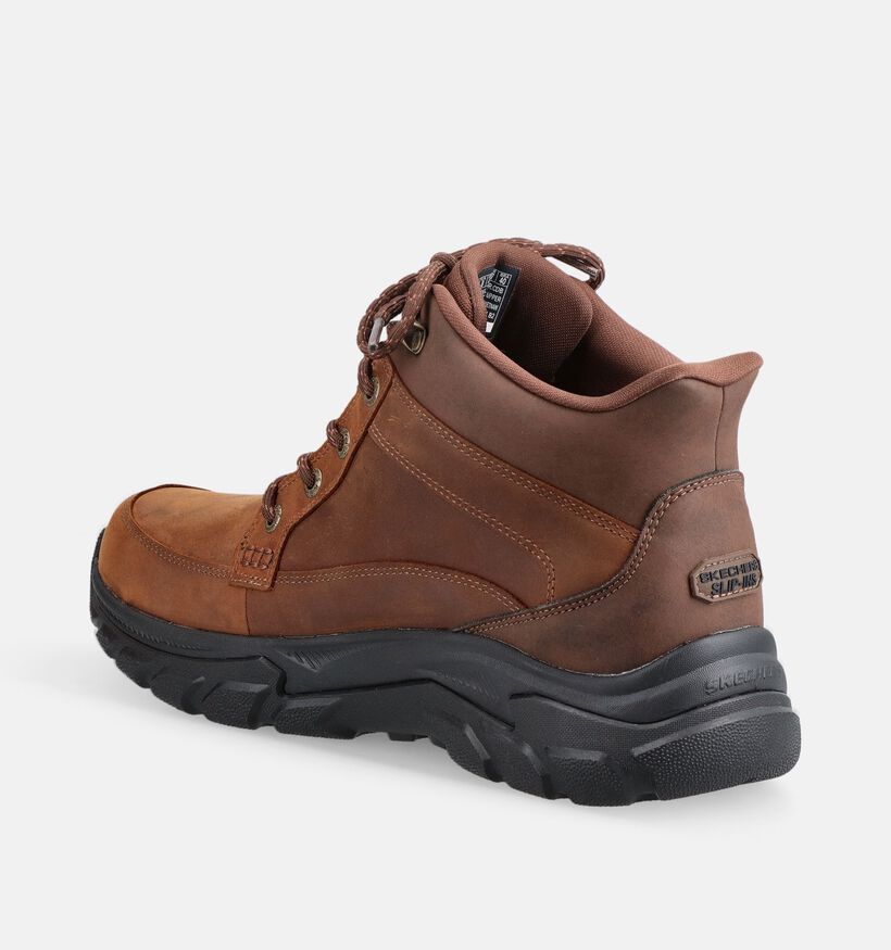 Skechers Hands Free Slip-Ins Respected 2.0 Orson Chaussures de randonn&eacute;e en Marron pour hommes (378009)