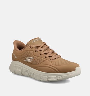 Skechers Hands Free Slip-ins Low Sneakers Zwart/Cognac/Groen