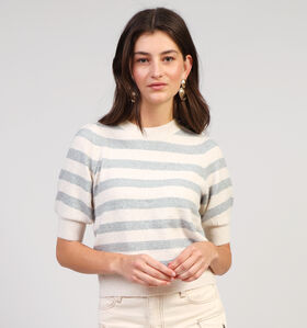 Vero Moda Doffy Beige Gestreepte trui voor dames (352201)