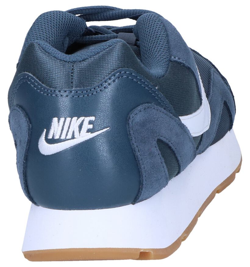 Nike Baskets basses en Bleu foncé en textile (249770)