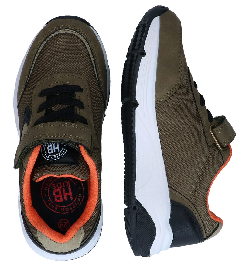 Hampton Bays Kaki Sneakers in kunstleer (297756)