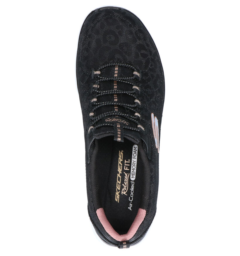 Skechers Empire D'Lux Baskets en Noir en textile (264498)