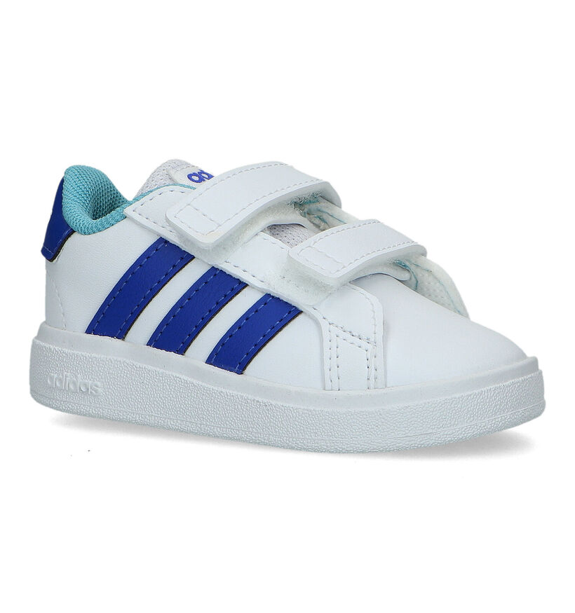 adidas Grand Court 2.0 Witte Sneakers voor jongens, meisjes (318944)