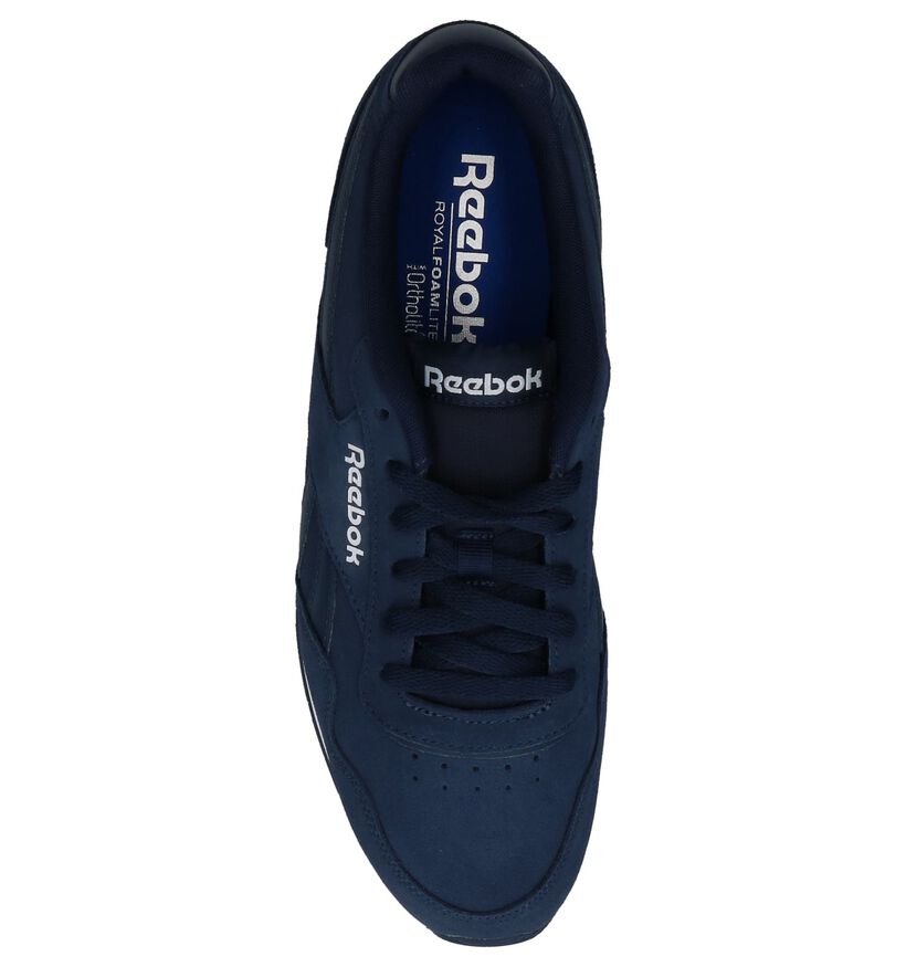 Reebok Royal Glide Baskets en Bleu en daim (221587)