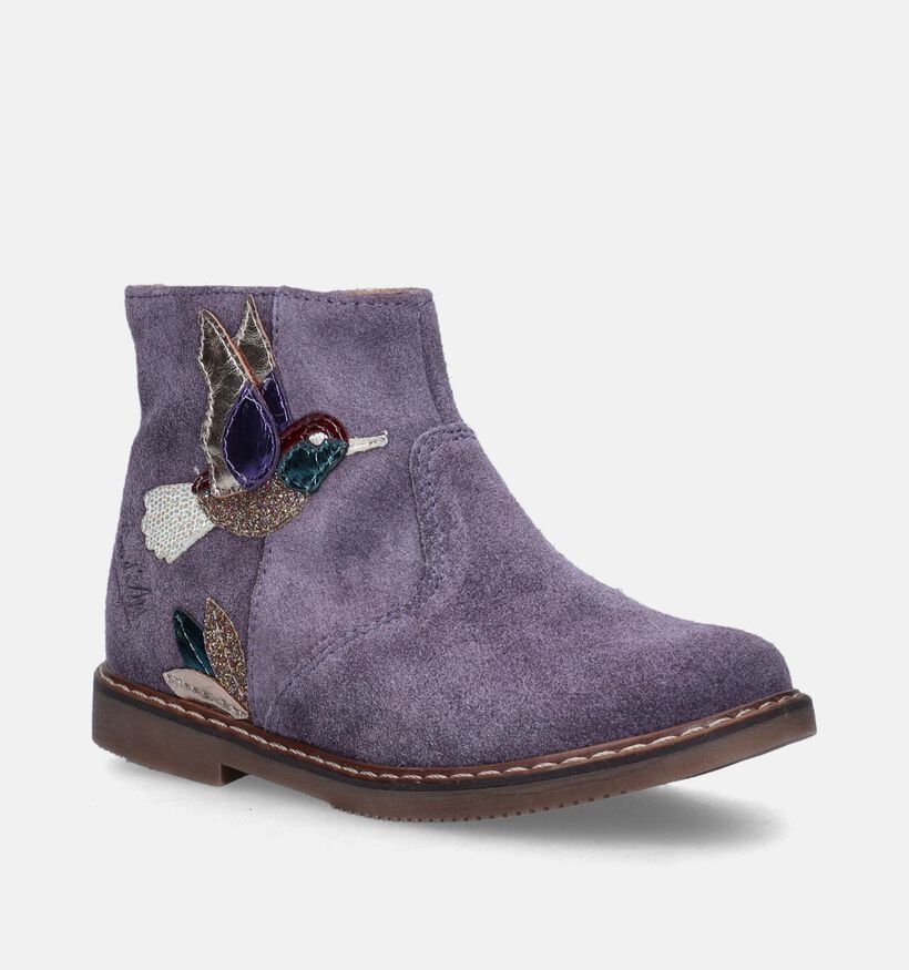 Pom d'Api City Colibri Paarse Hoge schoenen voor meisjes (346686)