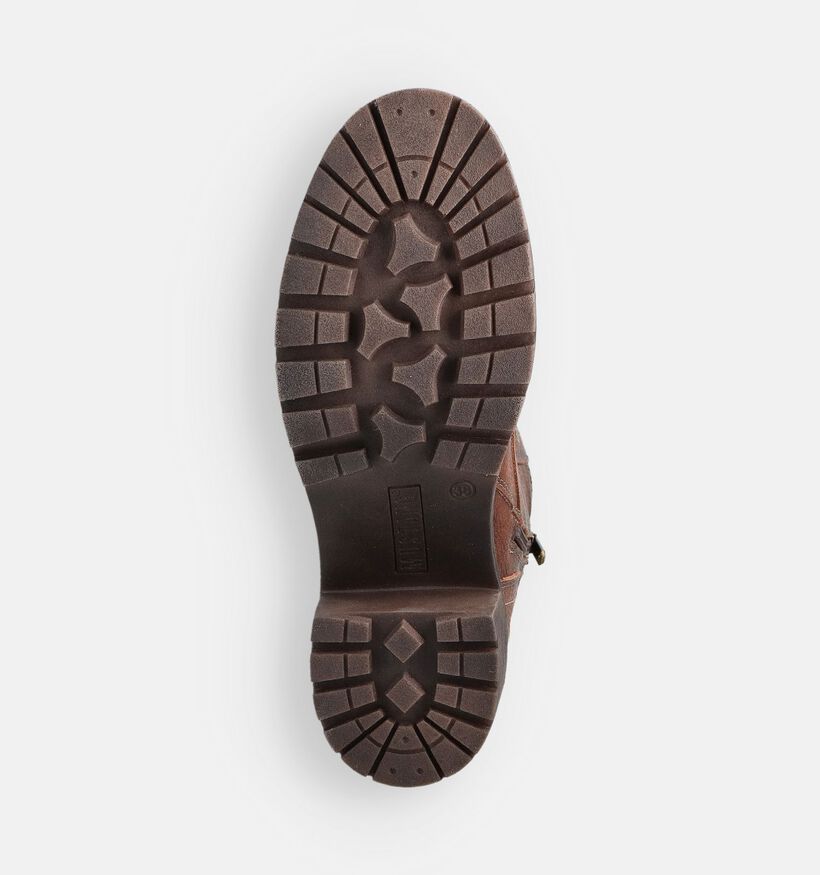 Mustang Bottines à talons en Cognac pour femmes (363711)
