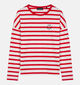 Elsband Elva Witte/Rode T-shirt Gestreept voor dames (374228)
