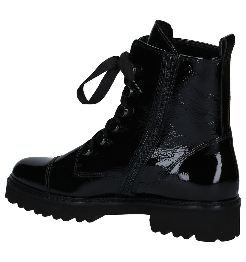 Gabor Best Fitting Zwarte Boots in lak (282297)