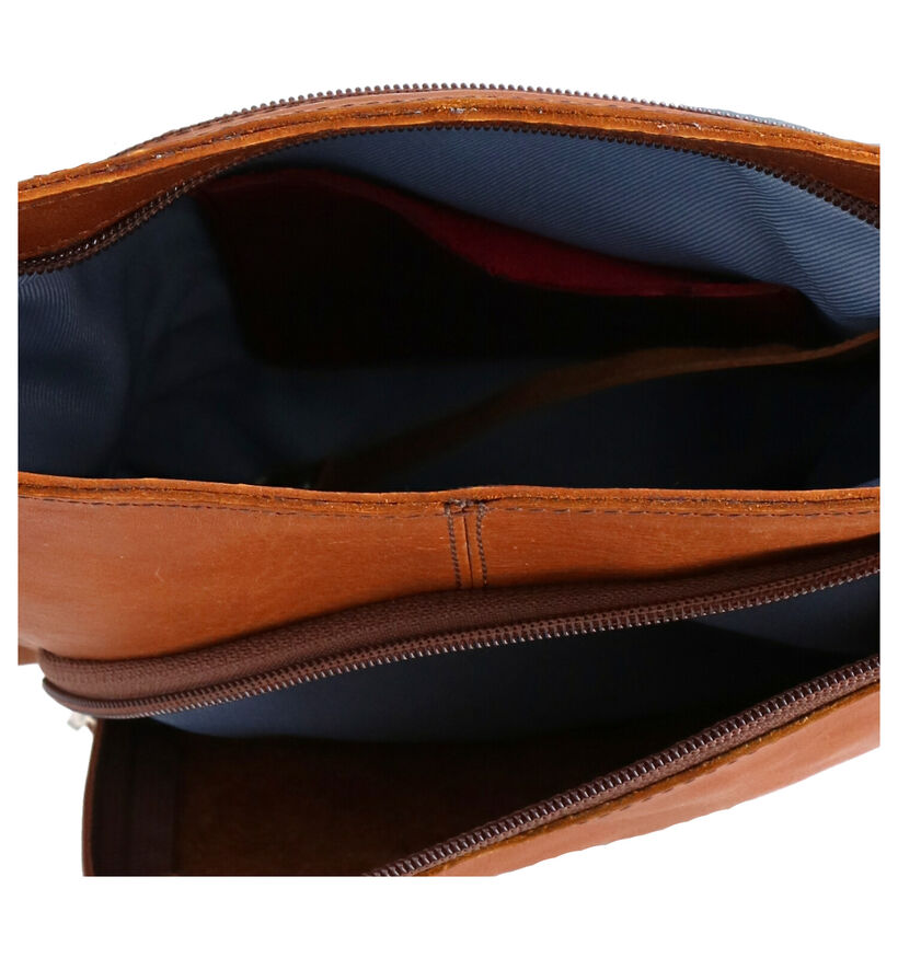 Saccoo Filico Sac porté croisé en Noir en cuir (291758)