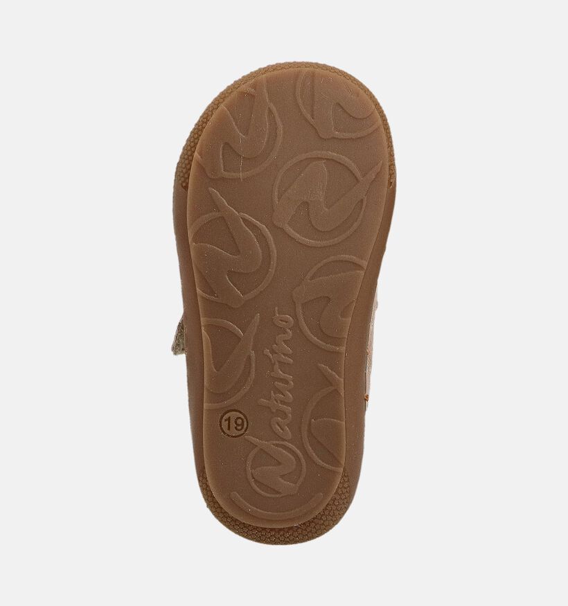 Naturino Cocoon VL Suede Roze/Gouden Eerste Stapschoentjes voor meisjes (380138) - geschikt voor steunzolen