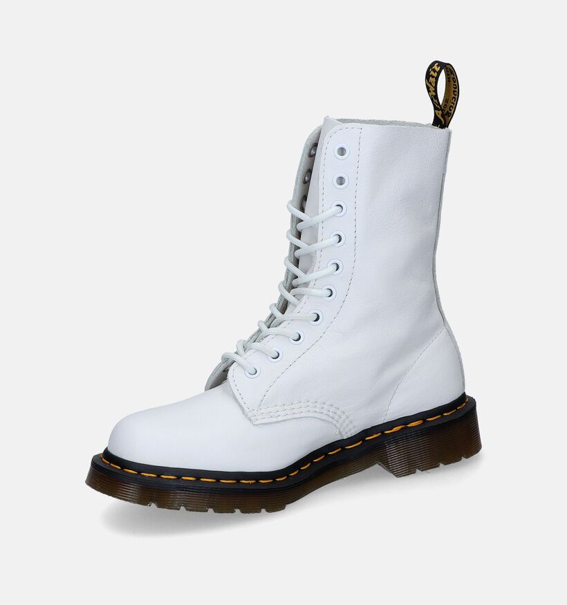 Dr. Martens 1490 Witte Bottines voor dames (303548) - geschikt voor steunzolen