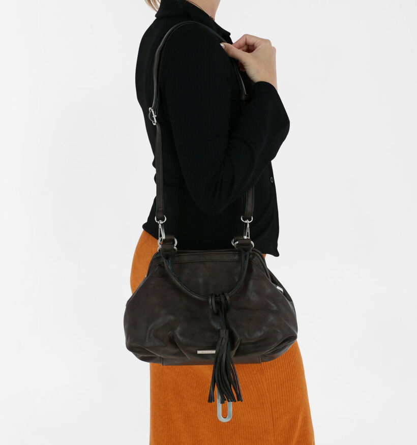 Emily & Noah Bruine Crossbody Tas in kunstleer (282190)