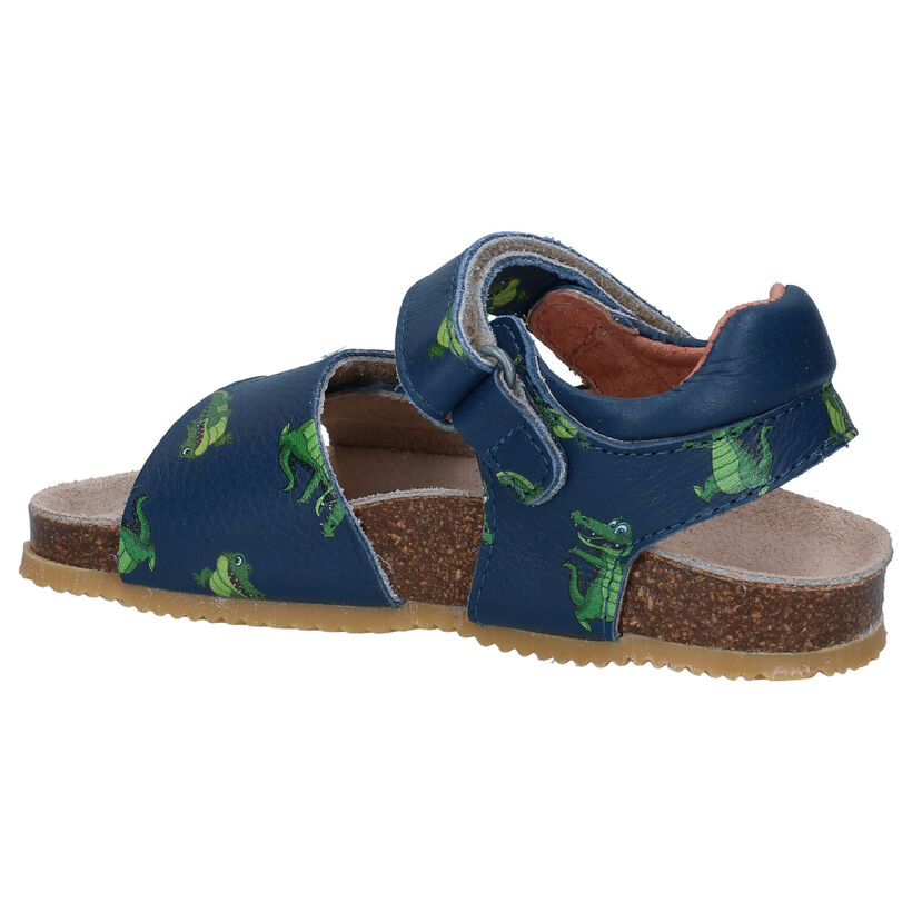 Lunella Sandales en Bleu foncé en cuir (287246)