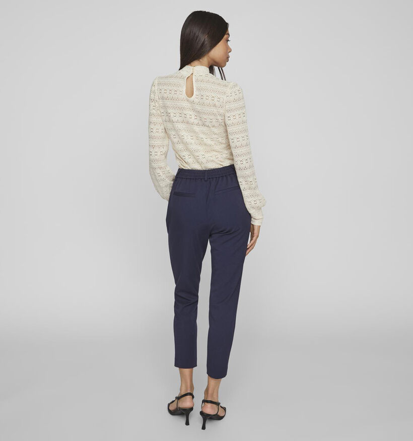 Vila Varone HW Slim Pantalon en Bleu pour femmes (344249)