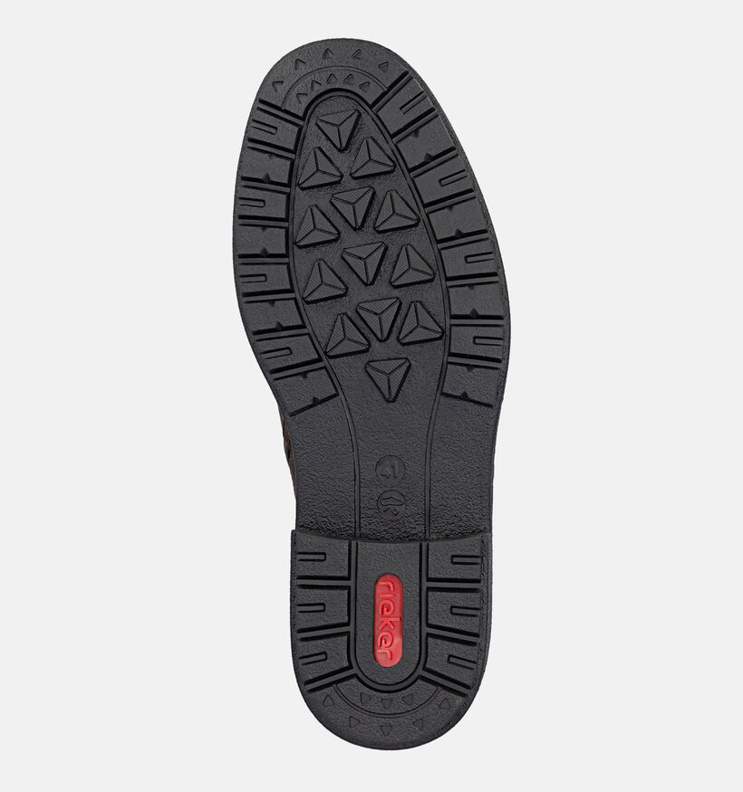 Rieker Bottines Chelsea en Brun fonc&eacute; pour hommes (379830) - pour semelles orthop&eacute;diques