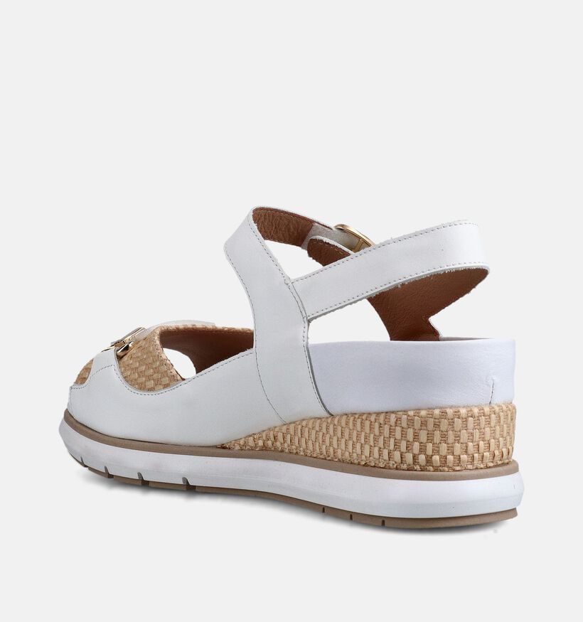 Piesanto Witte Sleehak Sandalen voor Steunzolen voor dames (373789) - geschikt voor steunzolen