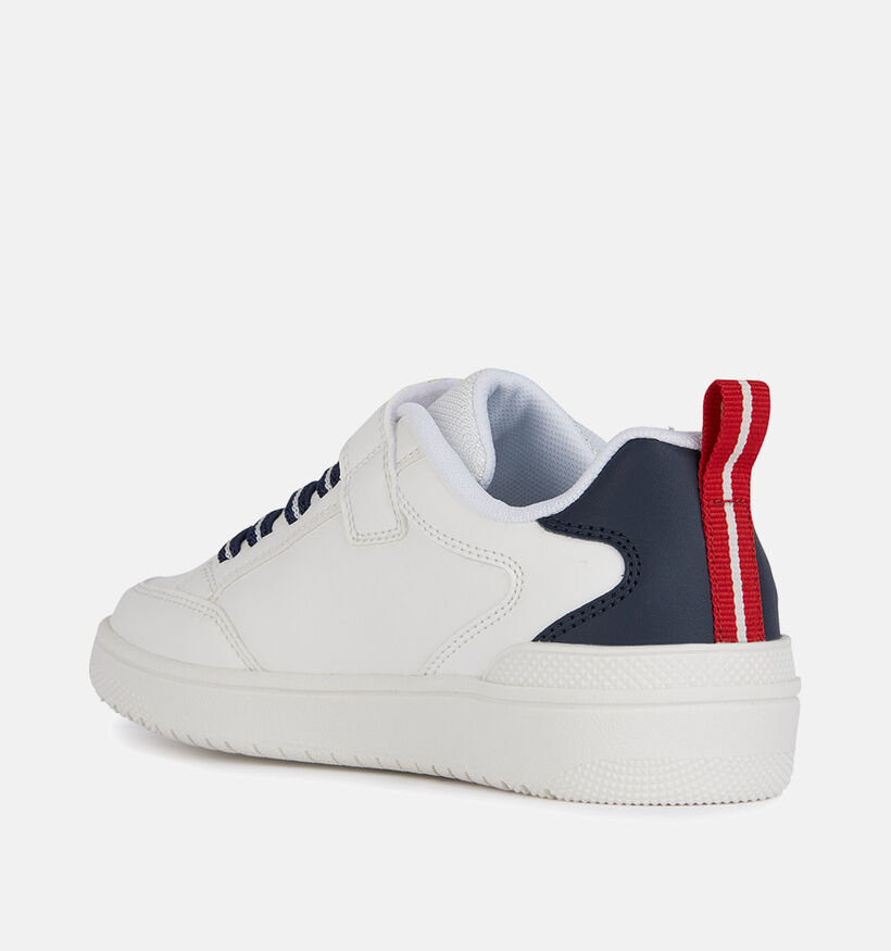 Geox Washiba Chaussures à scratch en Blanc pour garçons (351642) - pour semelles orthopédiques
