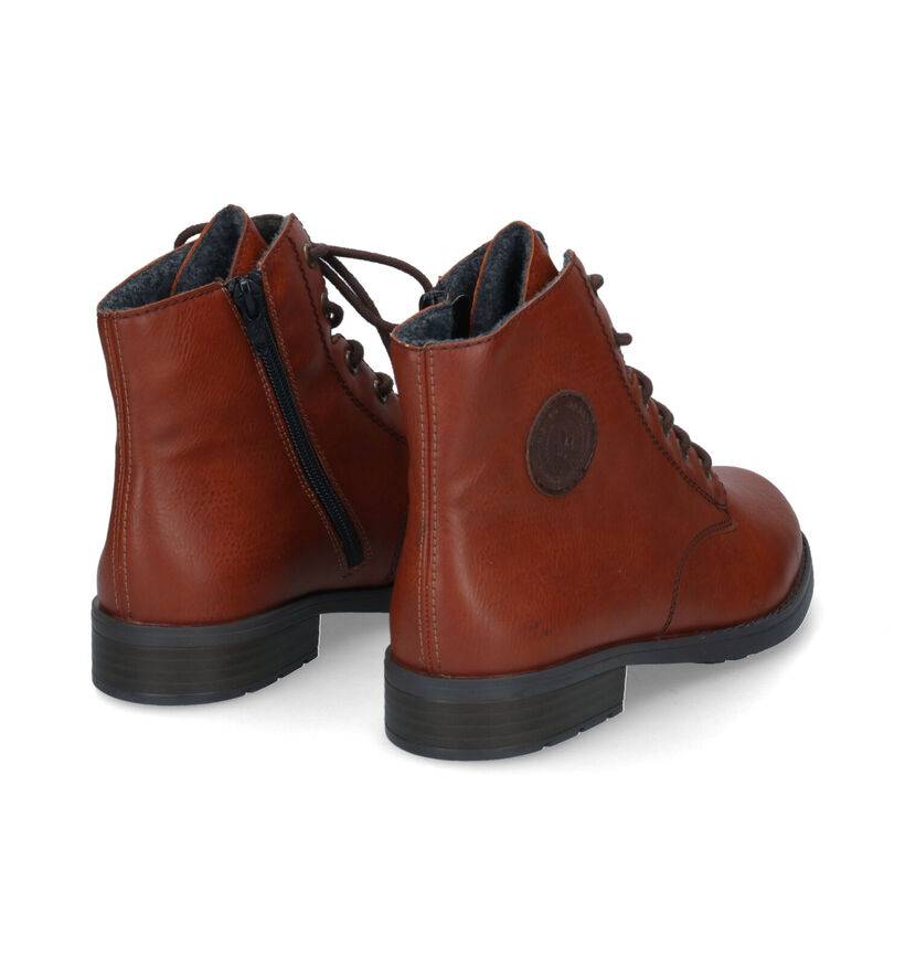 Rieker Cognac Bottines in kunstleer (315950)