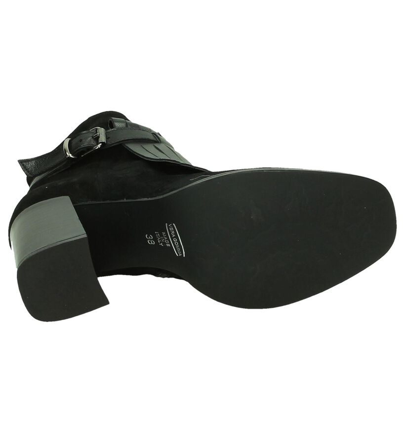 Duee Bottillons à talons en Noir en daim (185633)
