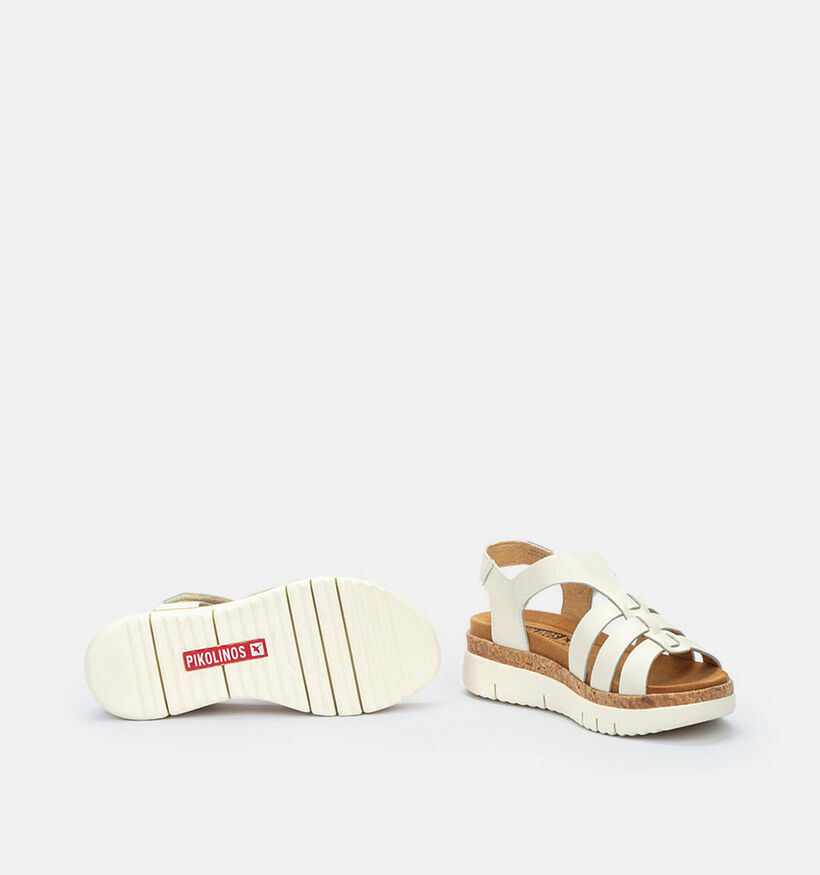 Pikolinos Palma Sandales compens&eacute;es en &Eacute;cru pour femmes (370553)