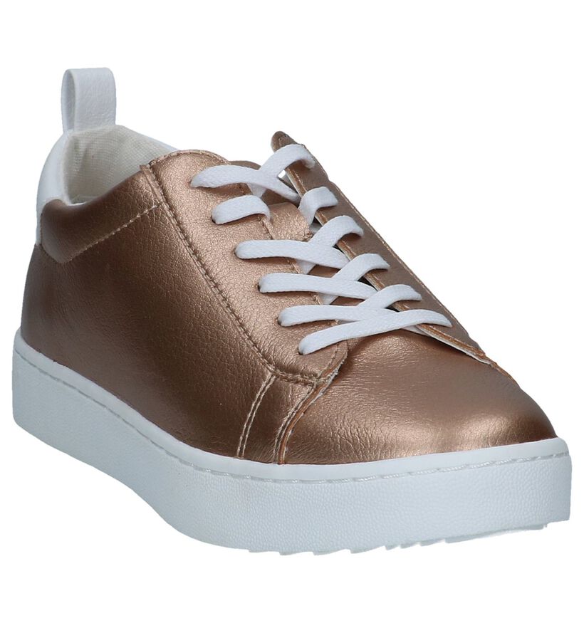 Youh! Baskets habillées en Or rose en simili cuir (239192)