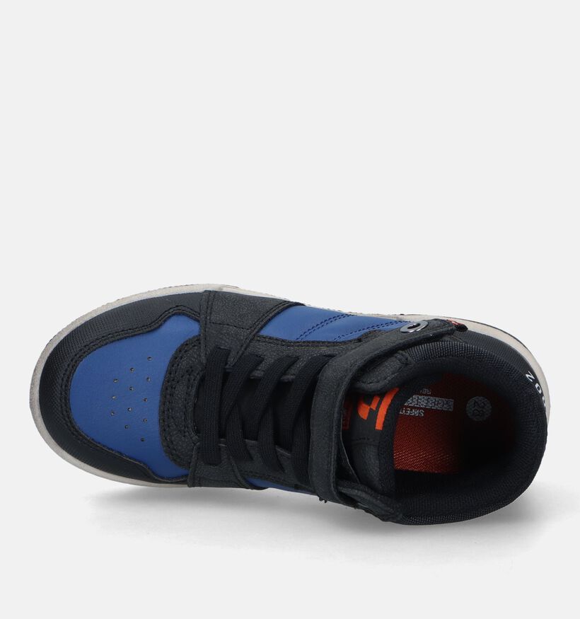 SJ Zwarte Hoge Sneakers voor jongens (329516) - geschikt voor steunzolen