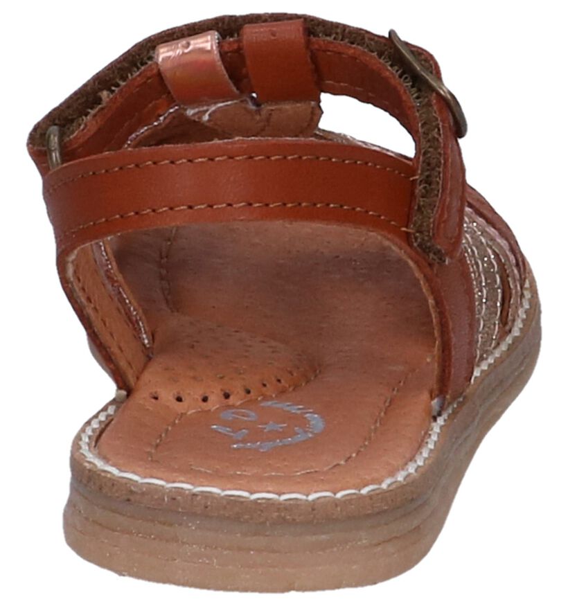 Little David Sandales en Cognac en cuir (247640)