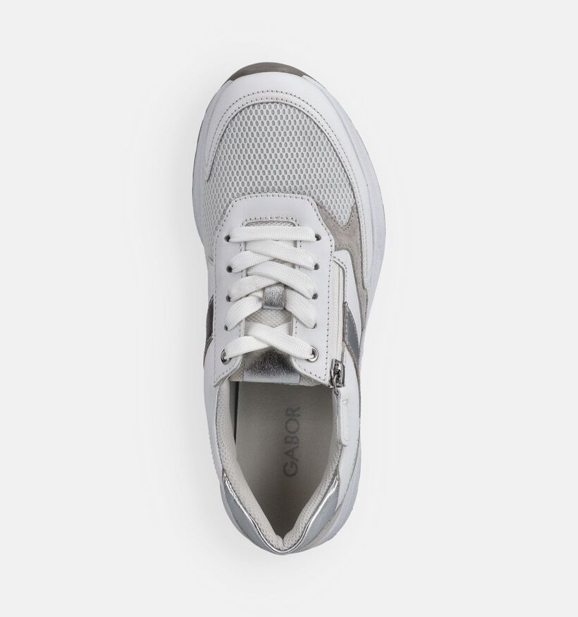 Gabor Baskets sportives en Blanc pour femmes (369439) - pour semelles orthop&eacute;diques