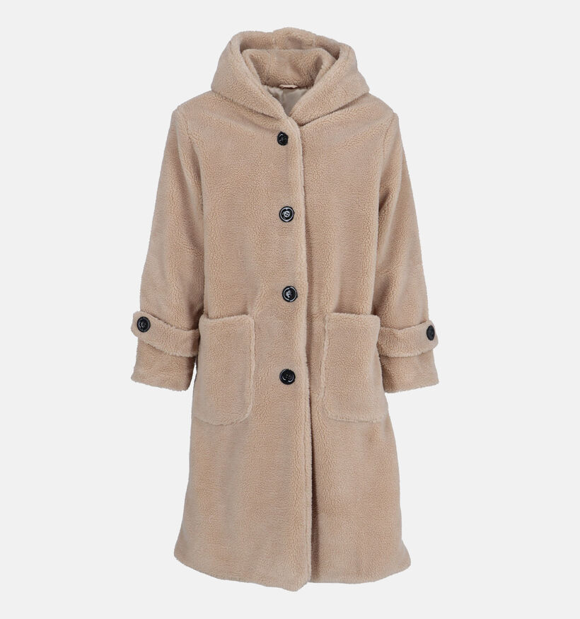 Dolce C. Manteau duveteux en Taupe pour femmes (358482)