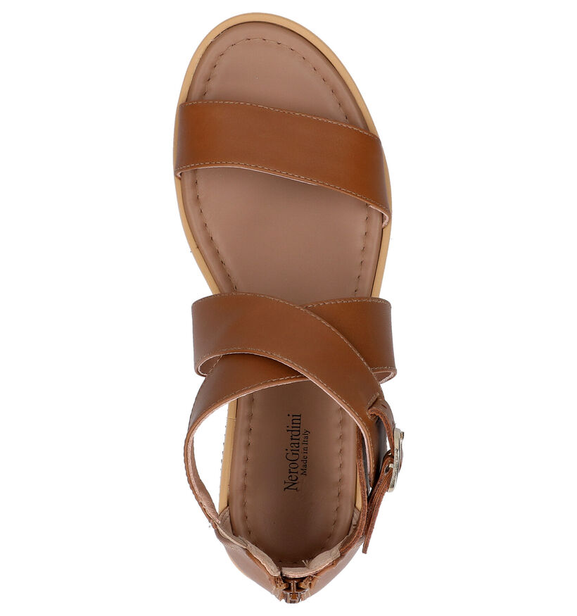 NeroGiardini Cognac Sandalen in leer (273112)