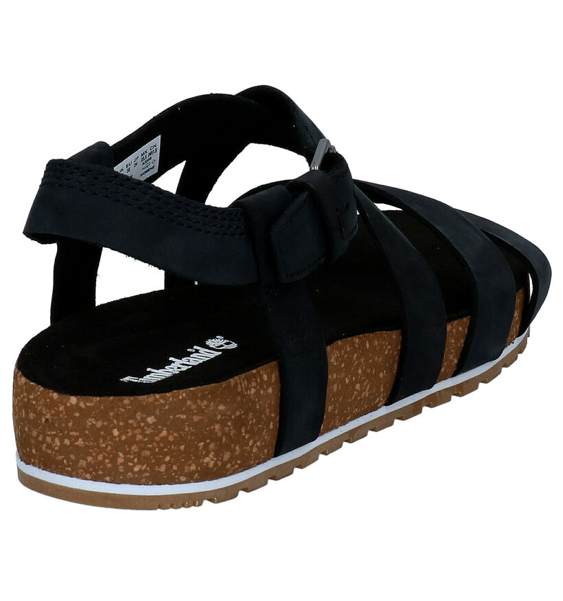 Timberland Malibu Waves Zwarte Sandalen in nubuck (286123)